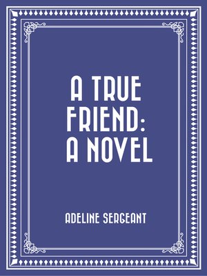 cover image of A True Friend